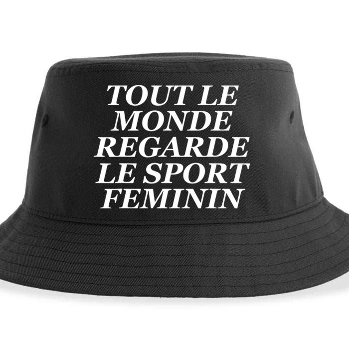 Tout Le Monde Regarde Le Sport Feminin Sustainable Bucket Hat