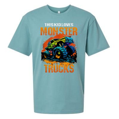 This Loves Monster Trucks Monster Truck Sueded Cloud Jersey T-Shirt