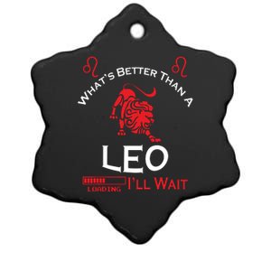 Team Leo Man Or Leo Woman Retro Style Horoscope Birthday Ceramic Star Ornament