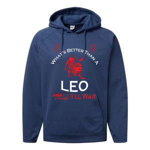 Team Leo Man Or Leo Woman Retro Style Horoscope Birthday Performance Fleece Hoodie