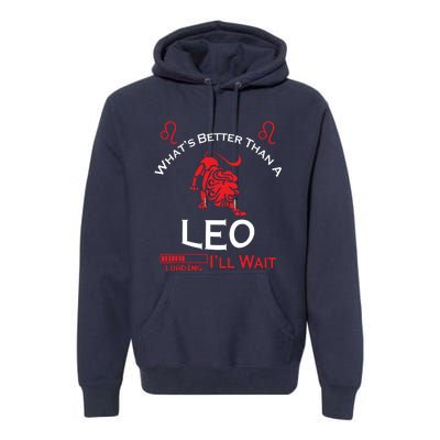 Team Leo Man Or Leo Woman Retro Style Horoscope Birthday Premium Hoodie