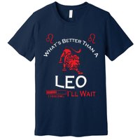 Team Leo Man Or Leo Woman Retro Style Horoscope Birthday Premium T-Shirt