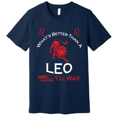 Team Leo Man Or Leo Woman Retro Style Horoscope Birthday Premium T-Shirt