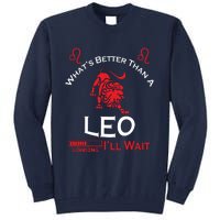 Team Leo Man Or Leo Woman Retro Style Horoscope Birthday Tall Sweatshirt