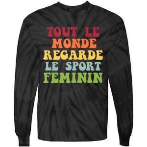 Tout Le Monde Ragarde Le Sport Feminin Tie-Dye Long Sleeve Shirt