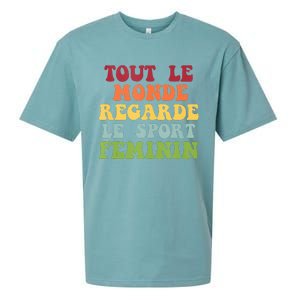 Tout Le Monde Ragarde Le Sport Feminin Sueded Cloud Jersey T-Shirt