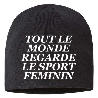 Tout Le Monde Regarde Le Sport Feminin Sustainable Beanie