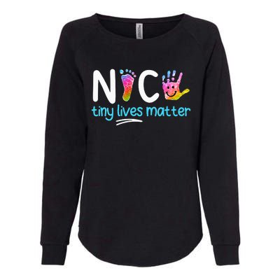 Tiny Lives Matter NICU Nursing Neonatal Nurses Womens California Wash Sweatshirt