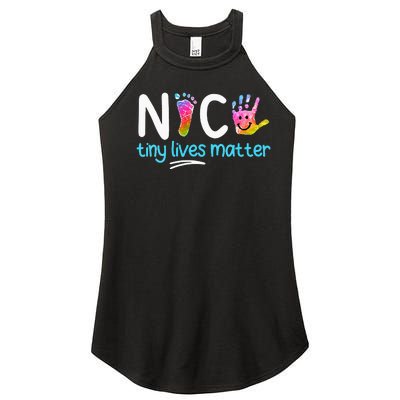 Tiny Lives Matter NICU Nursing Neonatal Nurses Women’s Perfect Tri Rocker Tank