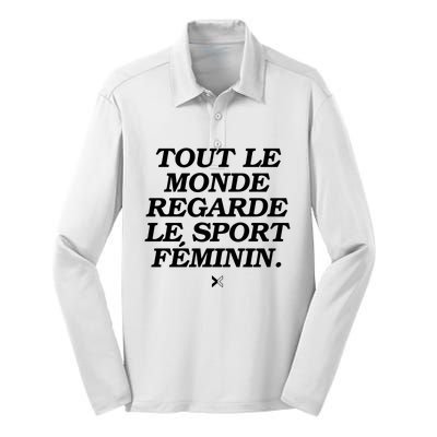 Tout Le Monde Regarde Le Sport FéMinin Silk Touch Performance Long Sleeve Polo