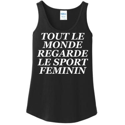 Tout Le Monde Regarde Le Sport Feminin Ladies Essential Tank