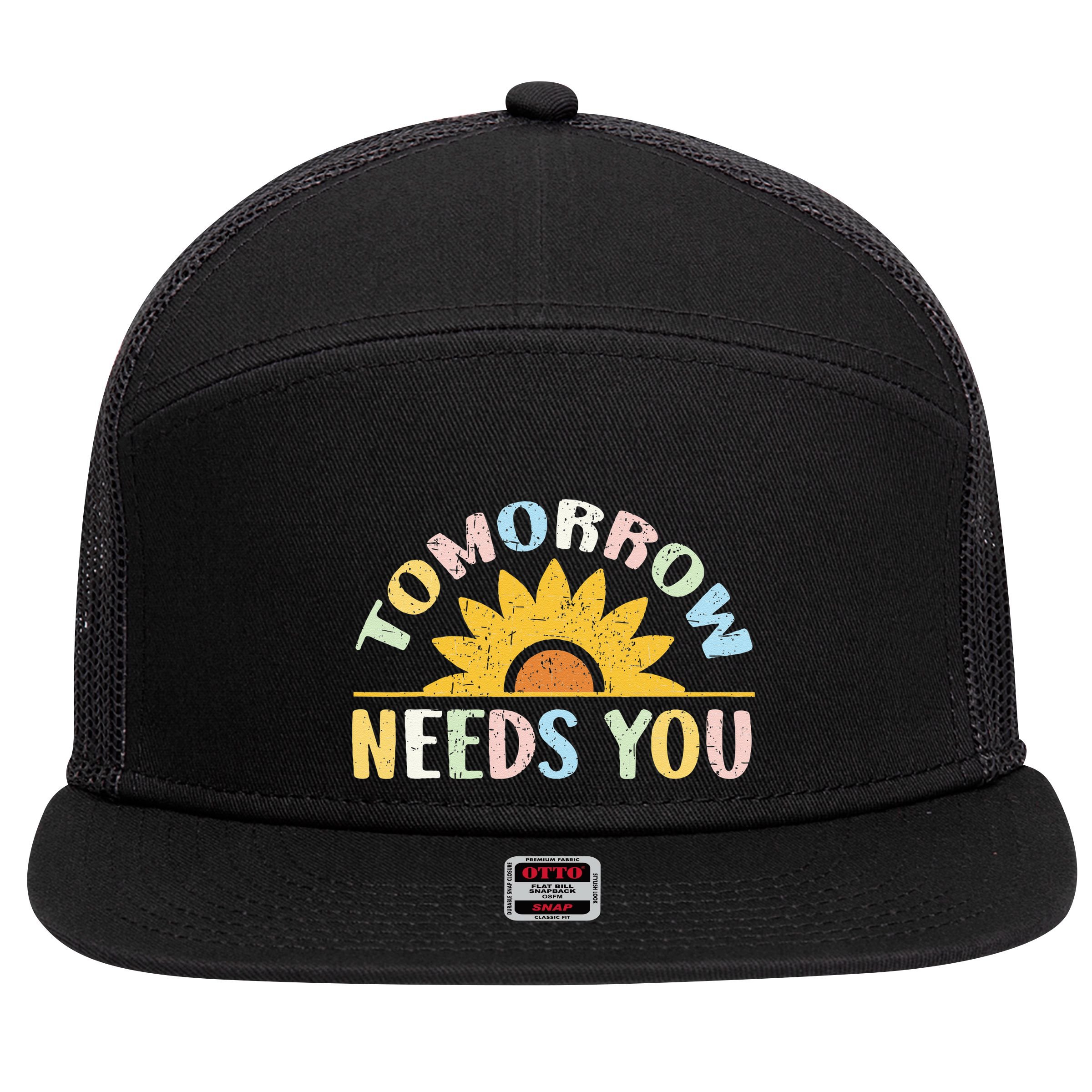 Trendy Loch Ness Monster Nessie Cryptozoology 7 Panel Mesh Trucker Snapback Hat