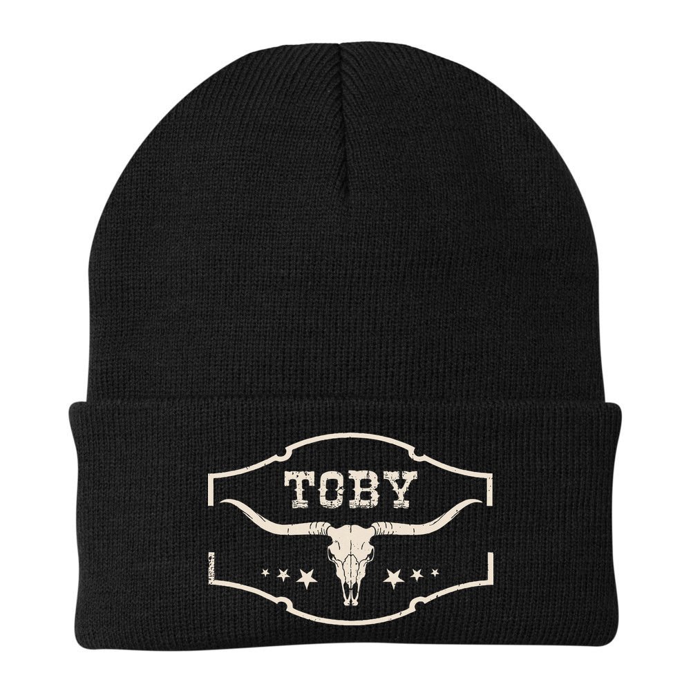 Toby Last Name Personalized Vintage Team Toby Beanie
