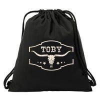 Toby Last Name Personalized Vintage Team Toby Drawstring Bag