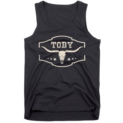 Toby Last Name Personalized Vintage Team Toby Tank Top