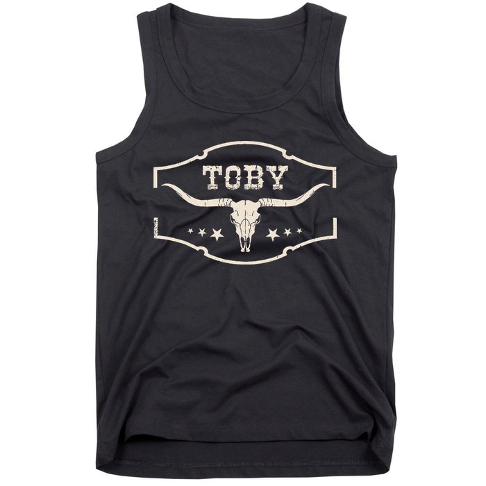 Toby Last Name Personalized Vintage Team Toby Tank Top