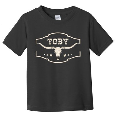 Toby Last Name Personalized Vintage Team Toby Toddler T-Shirt