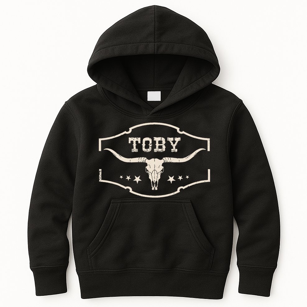 Toby Last Name Personalized Vintage Team Toby Kids Hoodie