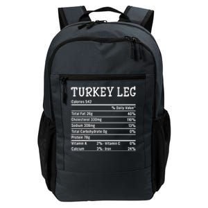 Turkey Leg Nutrition Thanksgiving Costume Food Facts Xmas Daily Commute Backpack