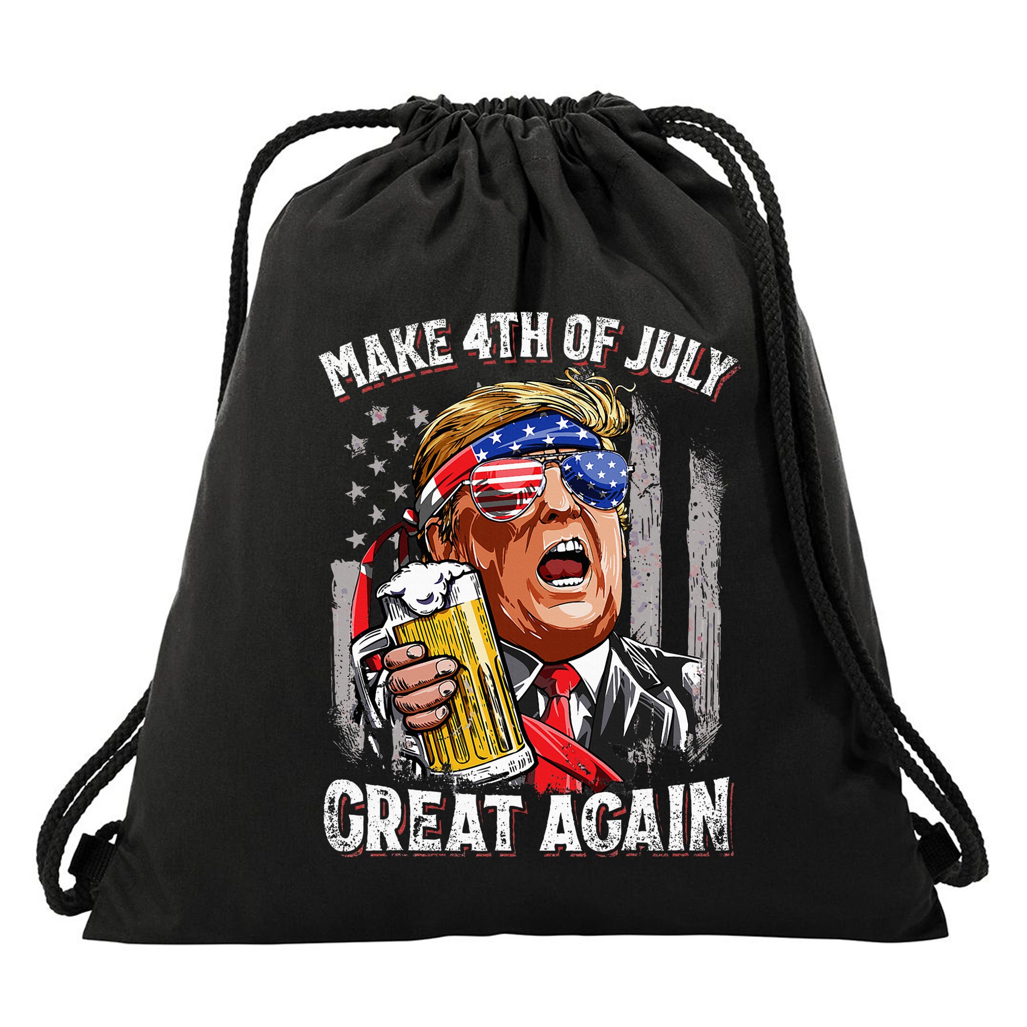 Trump Legends Never Die Fight Trump Assassination Attempt Drawstring Bag