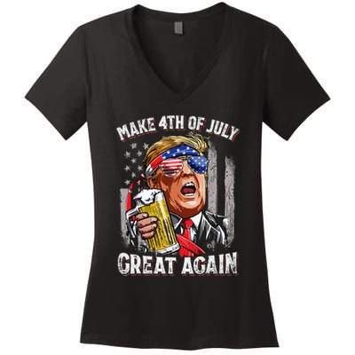 Trump Legends Never Die Fight Trump Assassination Attempt Women's V-Neck T-Shirt