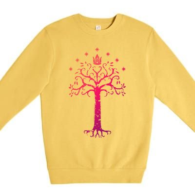 The Lord Of The Rings Gondor Tree Meaningful Gift Premium Crewneck Sweatshirt