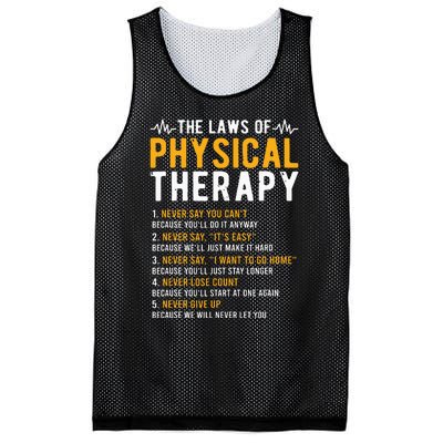 The Laws Of Physical Therapy Physical Therapist Mesh Reversible Basketball Jersey Tank