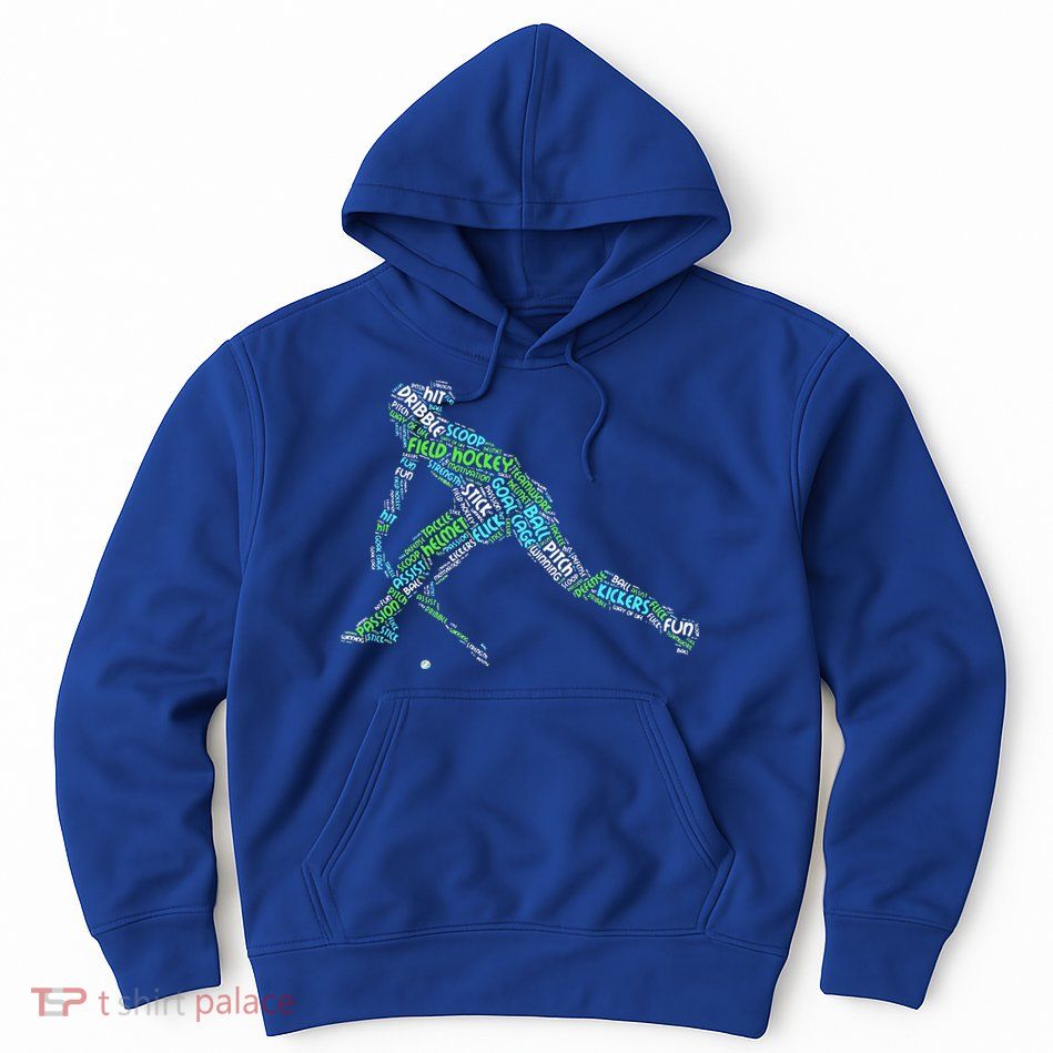 The Love Of Field Hockey Vintage Hockey Player Hoodie