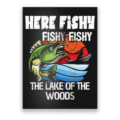 the lake of the woods Funny Fishing Poster
