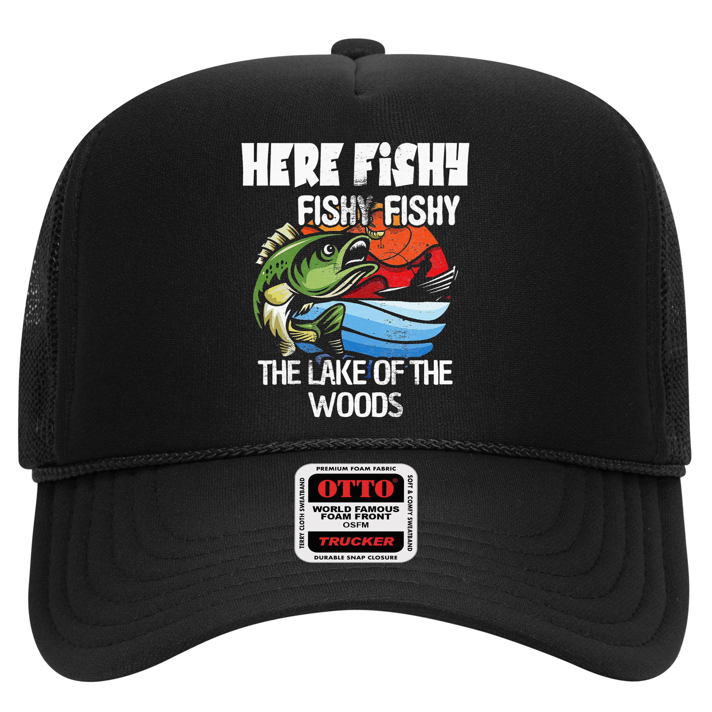 the lake of the woods Funny Fishing Hat