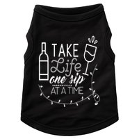 Take Life One Sip At A Time Doggie Tank