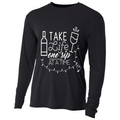 Take Life One Sip At A Time Cooling Performance Long Sleeve Crew