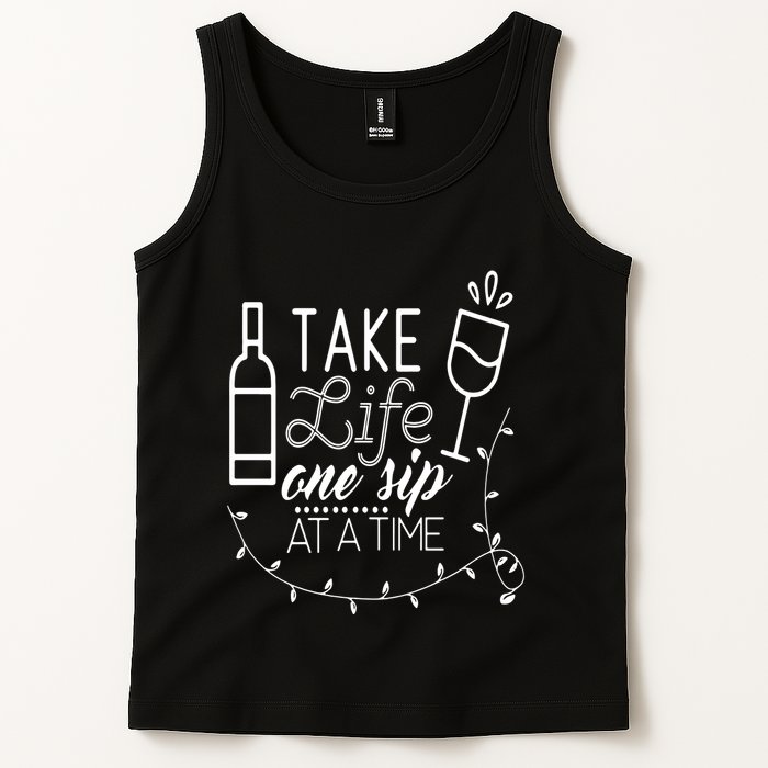 Take Life One Sip At A Time Tank Top