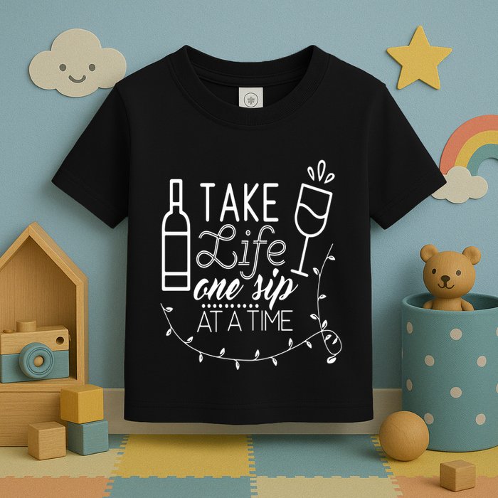 Take Life One Sip At A Time Toddler T-Shirt