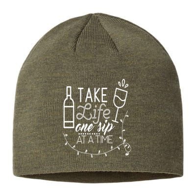 Take Life One Sip At A Time Sustainable Beanie