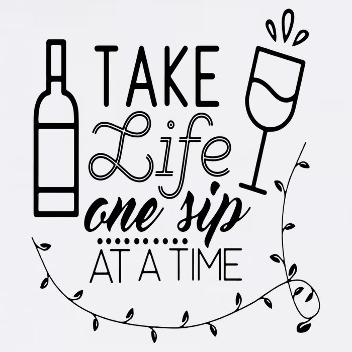 Take Life One Sip At A Time Garment-Dyed Sweatshirt