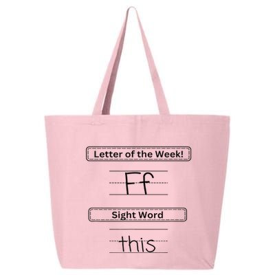 The Letter Of The Week F Sight Word This 25L Jumbo Tote