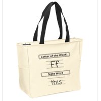 The Letter Of The Week F Sight Word This Zip Tote Bag