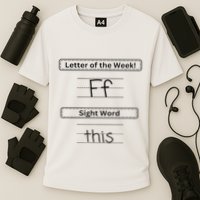 The Letter Of The Week F Sight Word This Performance Shirt