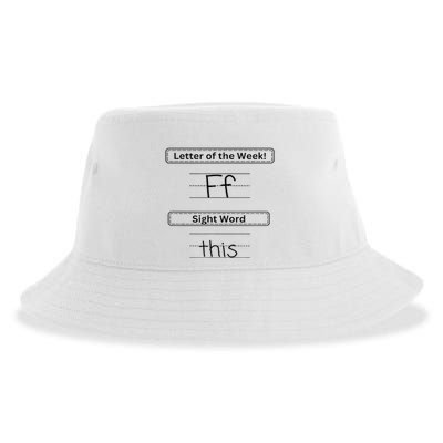 The Letter Of The Week F Sight Word This Sustainable Bucket Hat