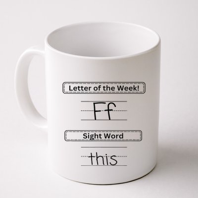 The Letter Of The Week F Sight Word This Mug