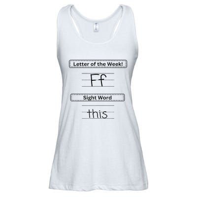 The Letter Of The Week F Sight Word This Ladies Essential Flowy Tank