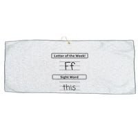 The Letter Of The Week F Sight Word This Large Microfiber Waffle Golf Towel