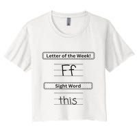 The Letter Of The Week F Sight Word This Crop Top