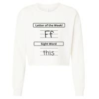 The Letter Of The Week F Sight Word This Cropped Pullover Crew
