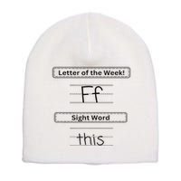 The Letter Of The Week F Sight Word This Short Acrylic Beanie
