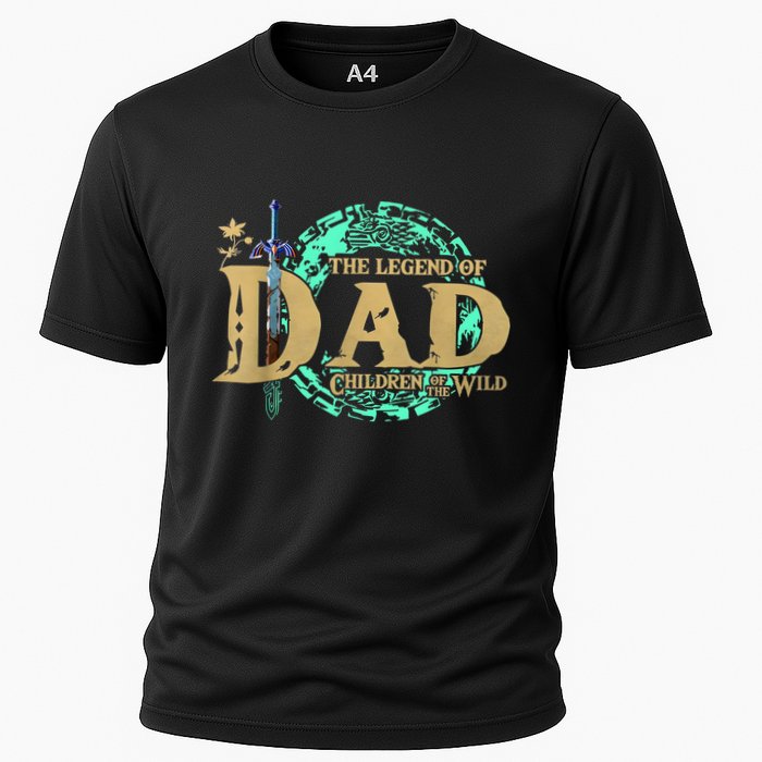 The Legend Of Dad Children Of The Wild Fathers Day Cooling Performance Crew T-Shirt