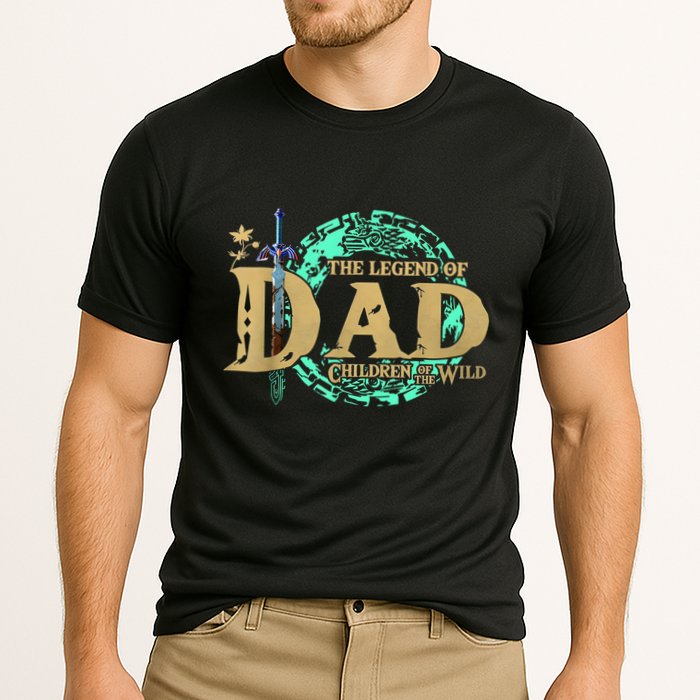The Legend Of Dad Children Of The Wild Fathers Day Cooling Performance Crew T-Shirt