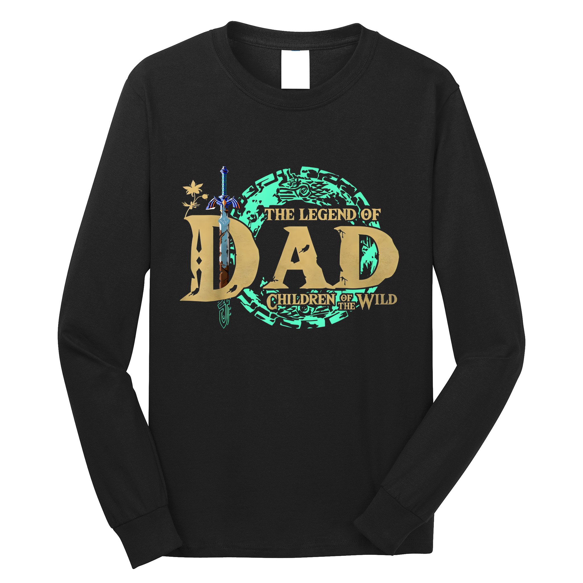 The Legend Of Dad Children Of The Wild Fathers Day Long Sleeve Shirt