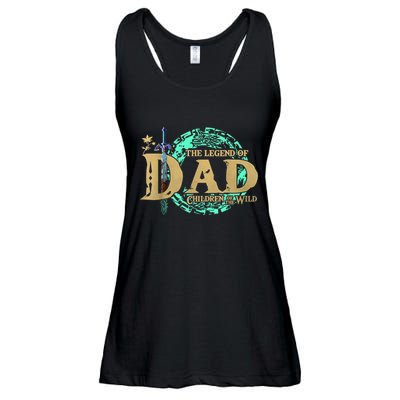 The Legend Of Dad Children Of The Wild Fathers Day Ladies Essential Flowy Tank